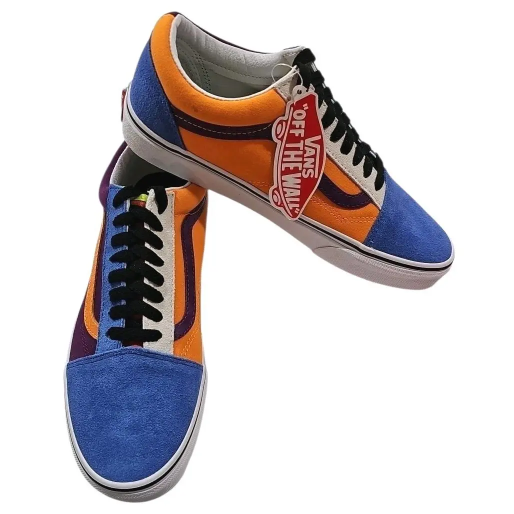 Vans shoes - Old Skool - Old Skool - VN0A4BV516V - Blue, Purple, White & Orange 12