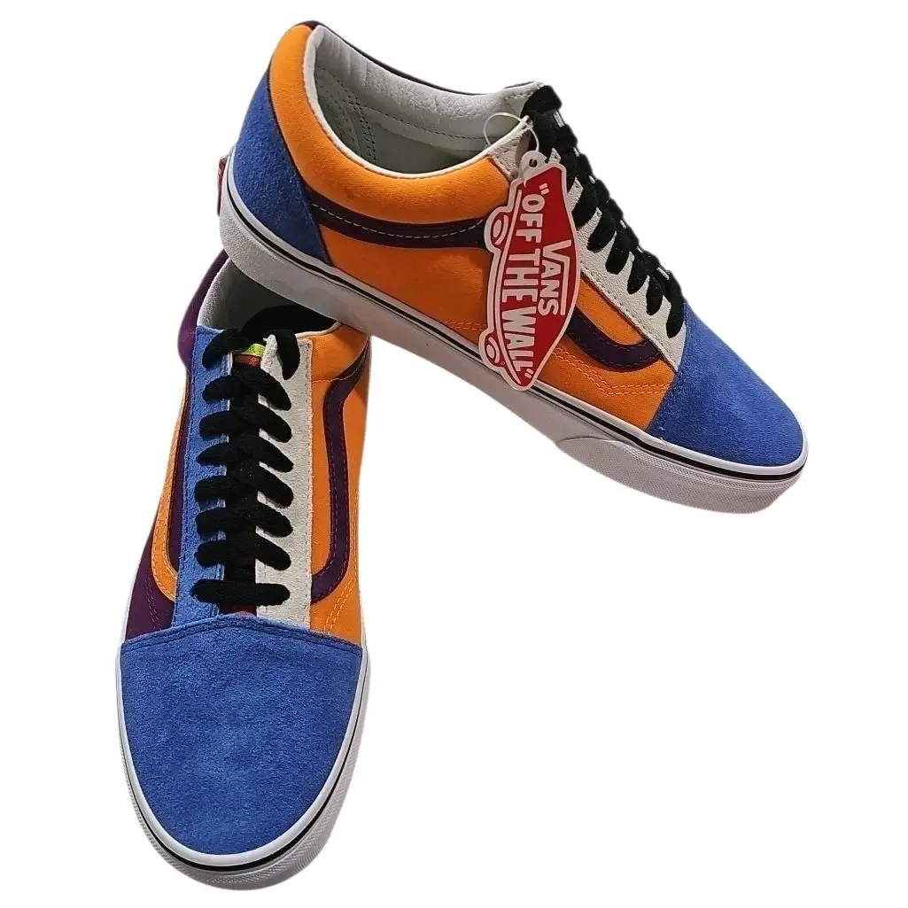 Vans shoes - Old Skool - Old Skool - VN0A4BV516V - Blue, Purple, White & Orange 17