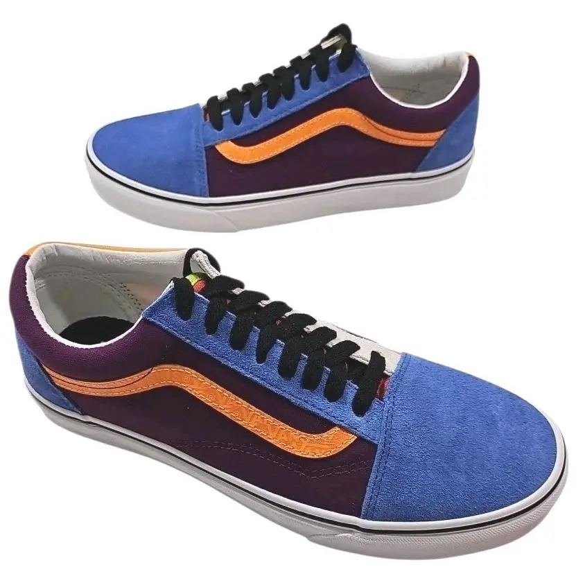 Vans shoes - Old Skool - Old Skool - VN0A4BV516V - Blue, Purple, White & Orange 4