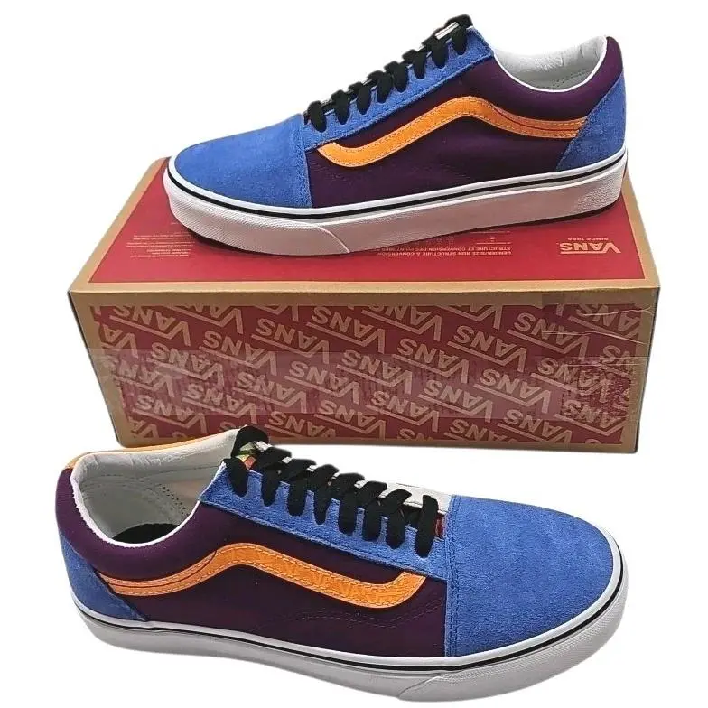 Vans shoes - Old Skool - Old Skool - VN0A4BV516V - Blue, Purple, White & Orange 7