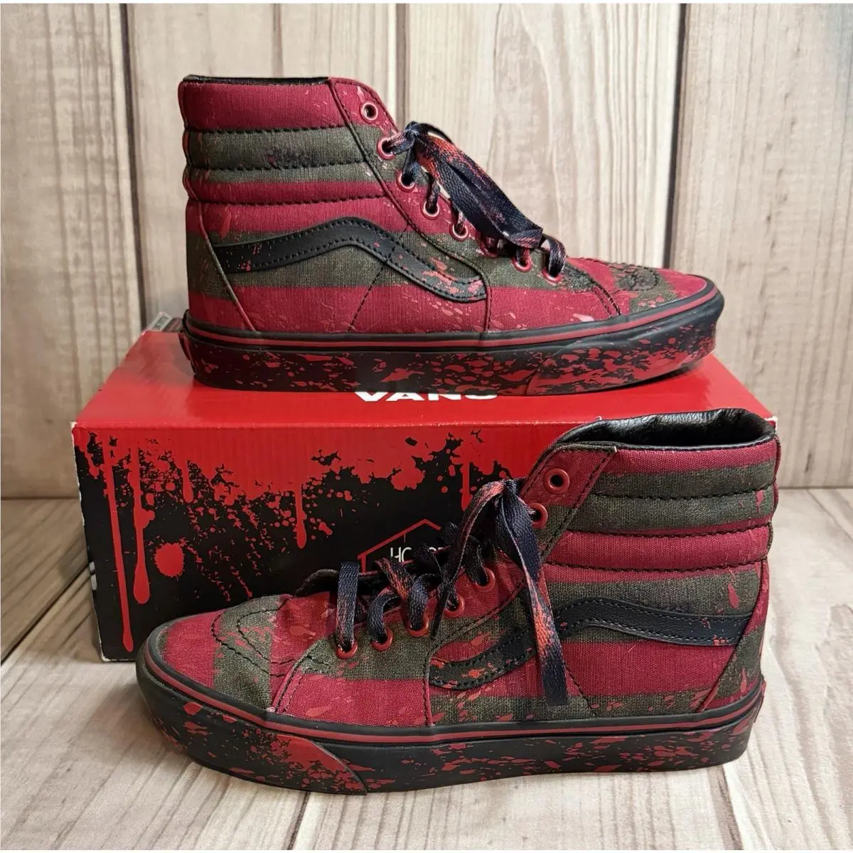 Vans House Of Terror Nightmare On Elm Street Horror Freddy Krueger 7M / 8.5W