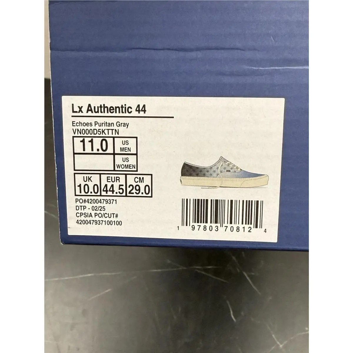 Vans shoes - VANS Authentic - Authentic - VN000D5KTTN - Blue, Manufacturer: Puritan Grey 7