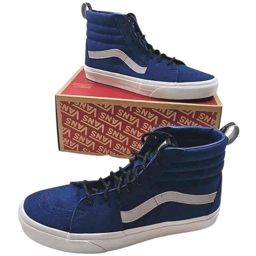 Vans Men`s 8.5 Woman 10 Sk8-Hi Blue Athletic Sneaker VN0A4U3C2NZ