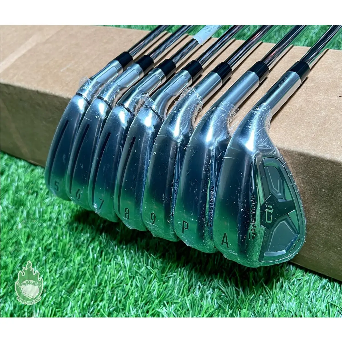 RH Taylormade Qi Max Irons 5-PW/AW Kbs Max MT 85g Stiff Flex Steel Golf Set