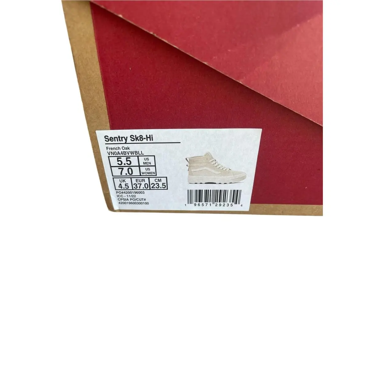 Vans shoes - Vans Sentry Sk8-Hi WC - Sentry - 867499238 - Beige (UPC: 196571292354) 9