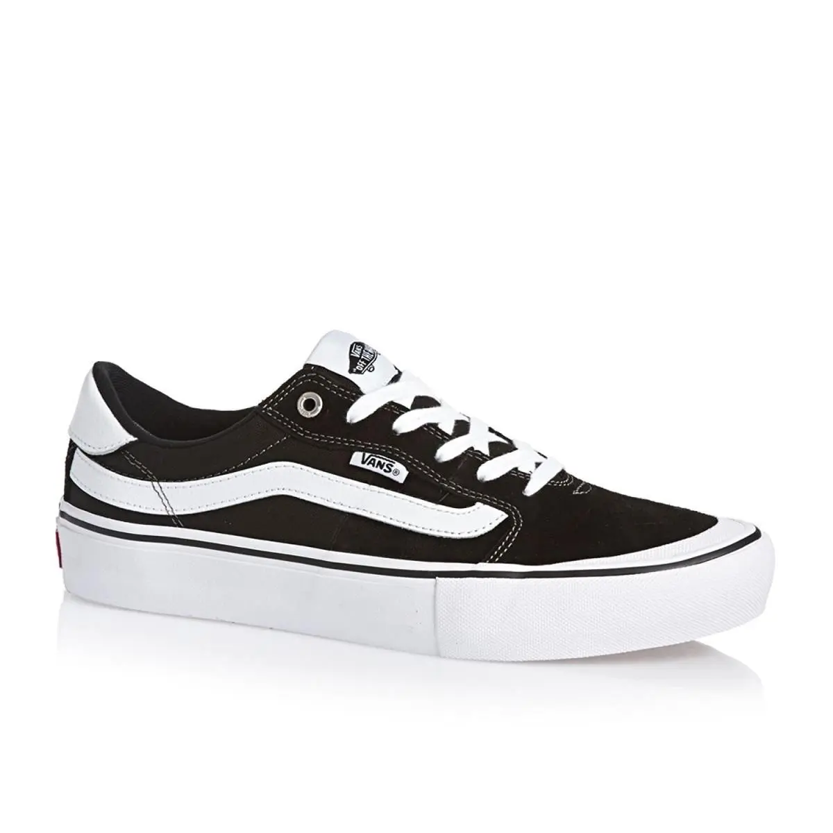 Vans 112 Pro Suede Canvas Skate Regular Shoe - Black/white US M 7 D/ W 8.5 B - Black & White