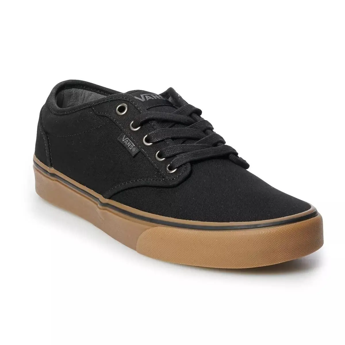 Vans Men`s Atwood Canvas Classic Skate Shoes Black Gum Size 10