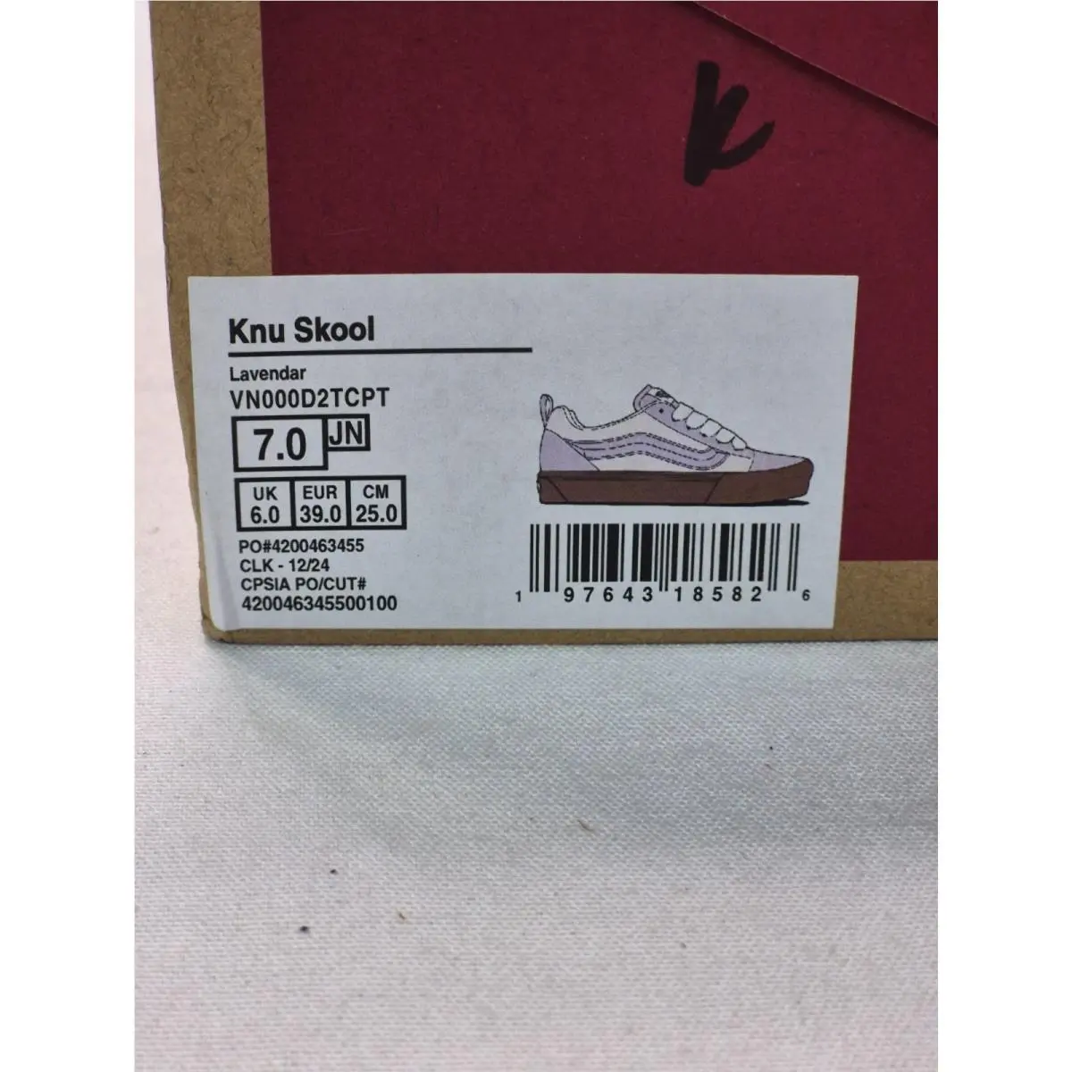 Vans shoes - VANS Knu Skool - Knu Skool - Lavender (UPC: 197643185826) 11