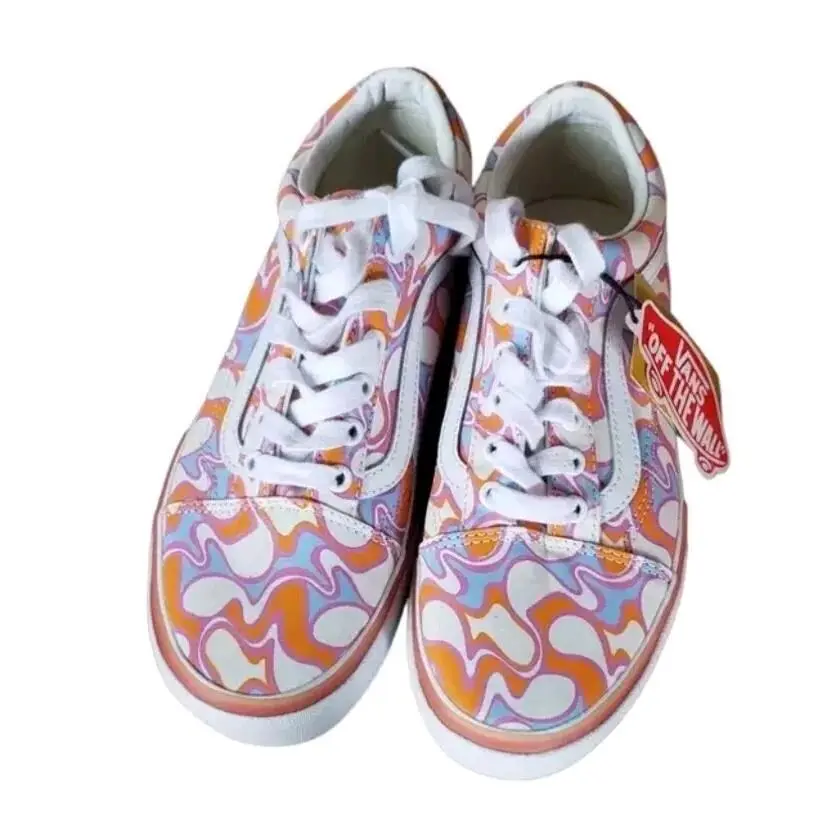 Old Skool Stackform UV Ink Peace Platform Shoes by Vans