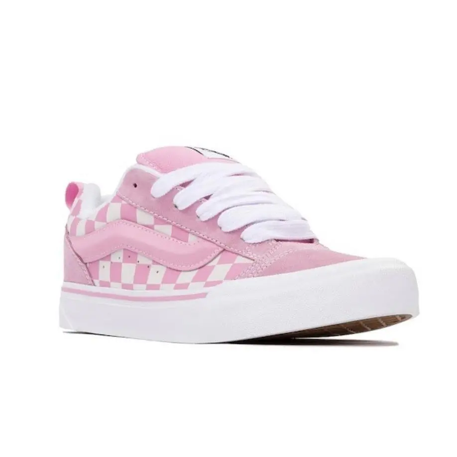 Vans Knu Skool Women’s Size 5.5 Prism Pink Checkerboard Skate Sneakers Shoes