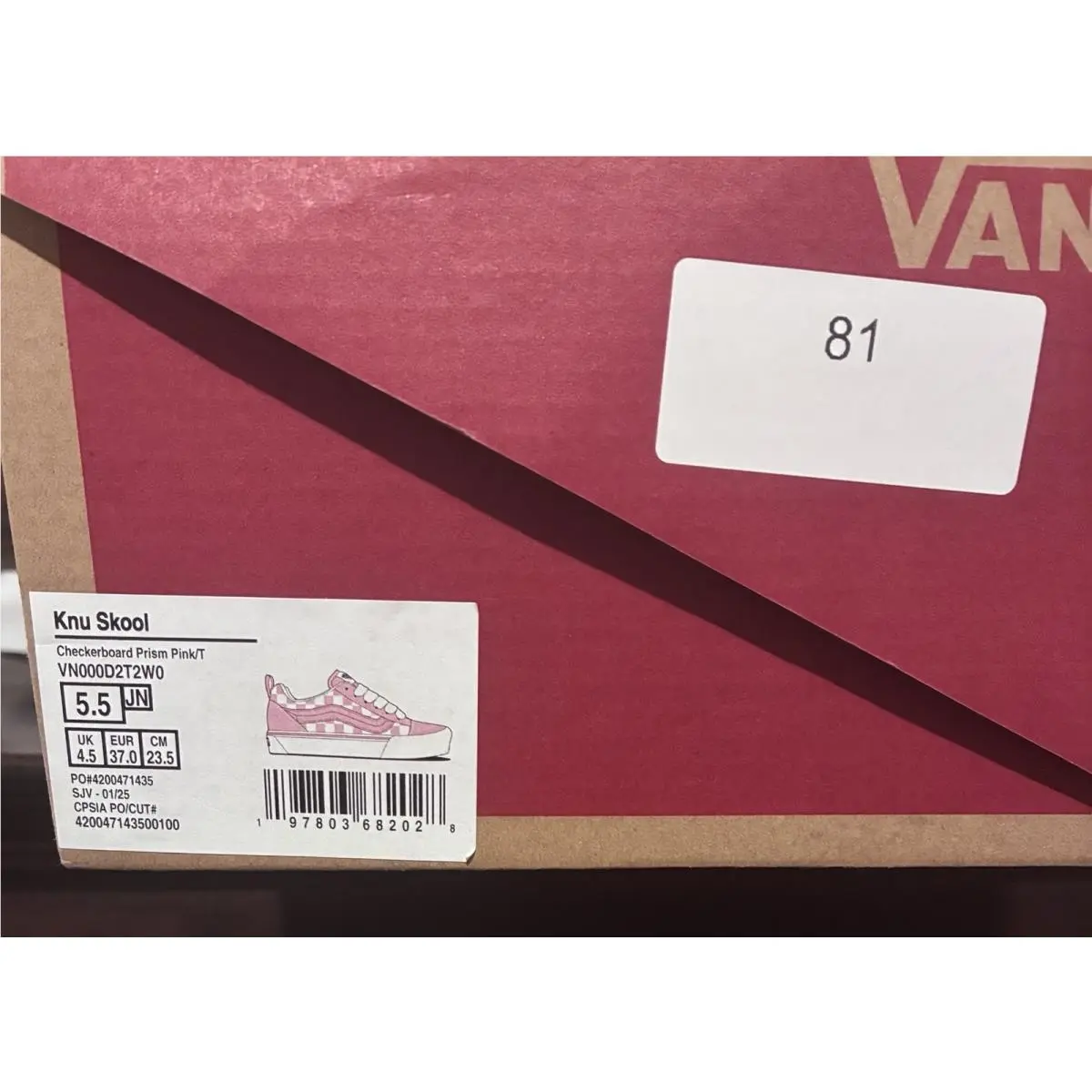 Vans shoes - VANS Knu Skool - Knu Skool - VN000E9T4CC - Pink (UPC: 0197803682028) 6