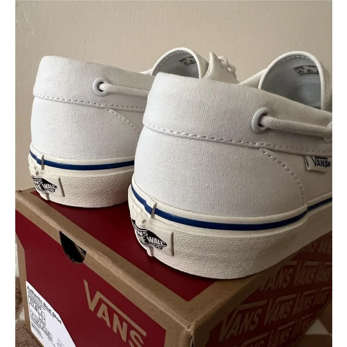 Vans shoes - VANS Authentic - Authentic - VN000Z91E68 - White/Marshmallow/Blue 10