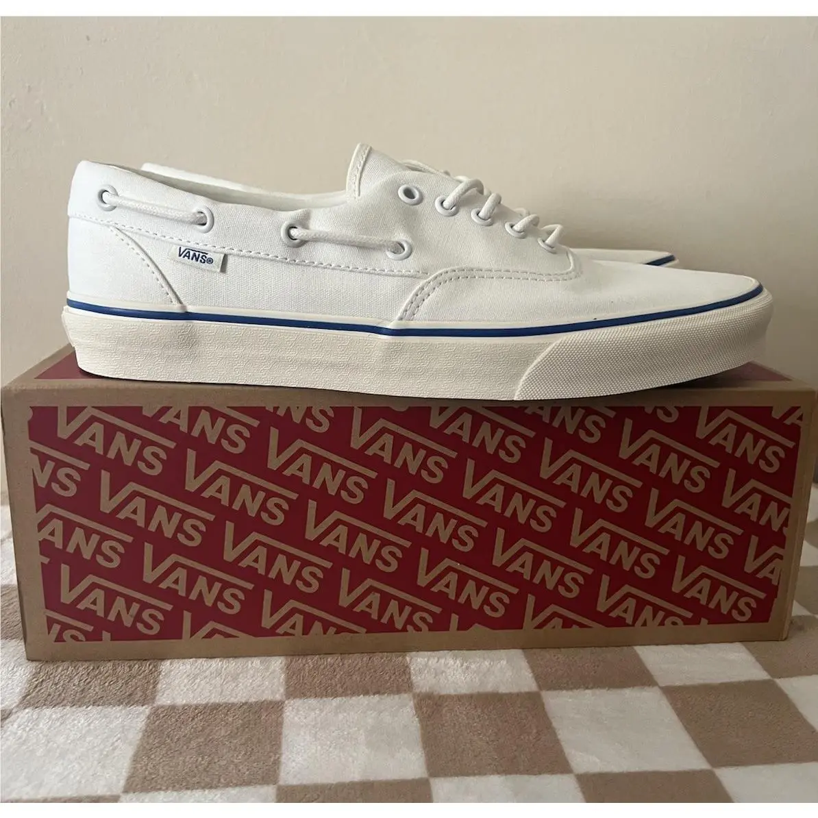 Vans shoes - VANS Authentic - Authentic - VN000Z91E68 - White/Marshmallow/Blue 0