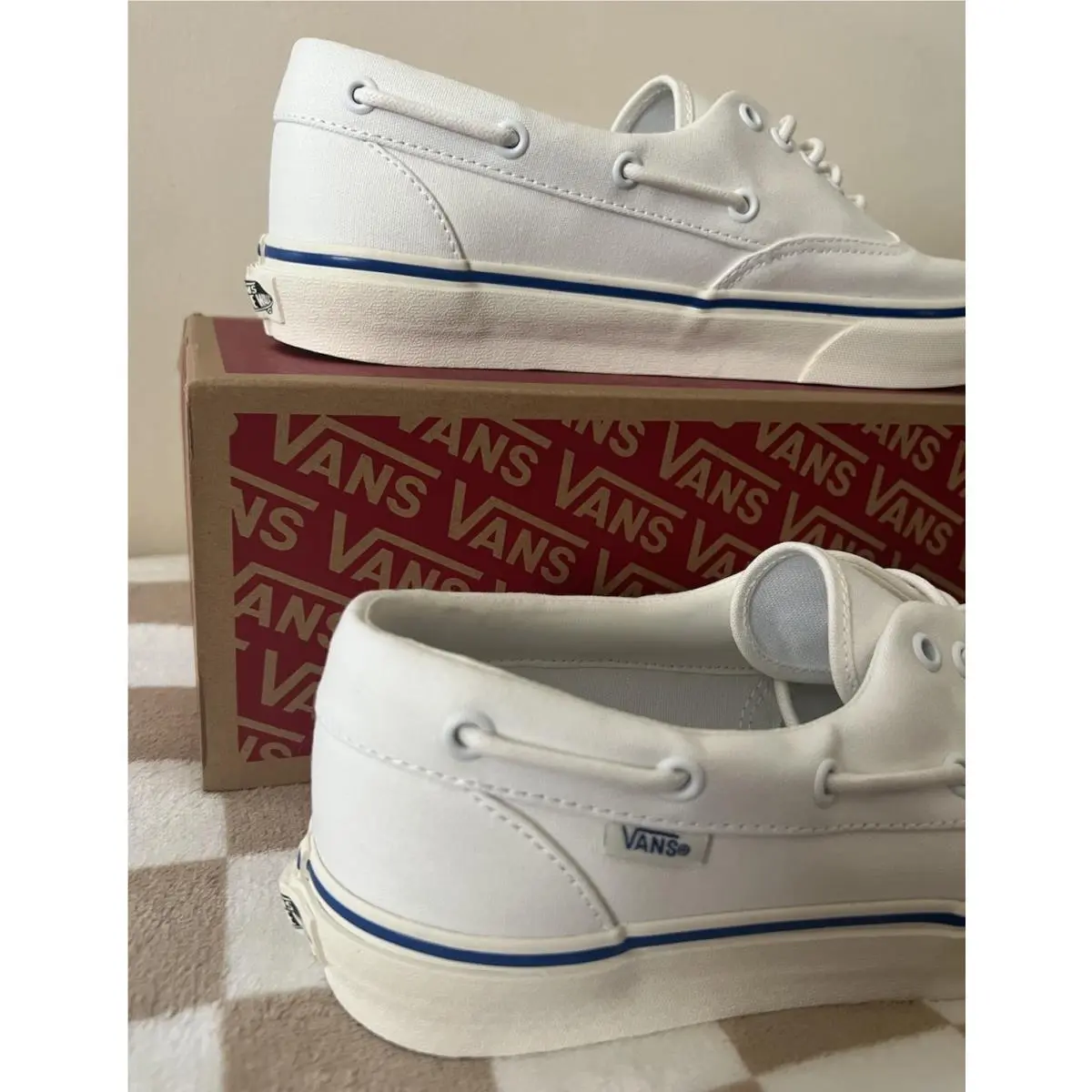 Vans shoes - VANS Authentic - Authentic - VN000Z91E68 - White/Marshmallow/Blue 3