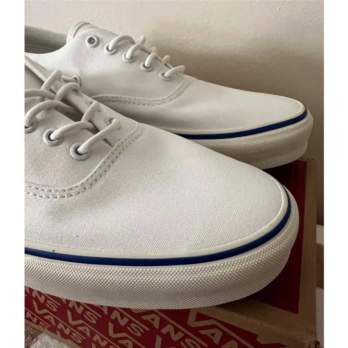 Vans shoes - VANS Authentic - Authentic - VN000Z91E68 - White/Marshmallow/Blue 5