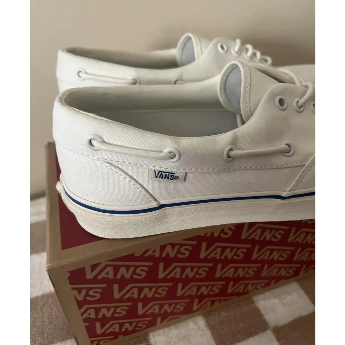Vans shoes - VANS Authentic - Authentic - VN000Z91E68 - White/Marshmallow/Blue 6
