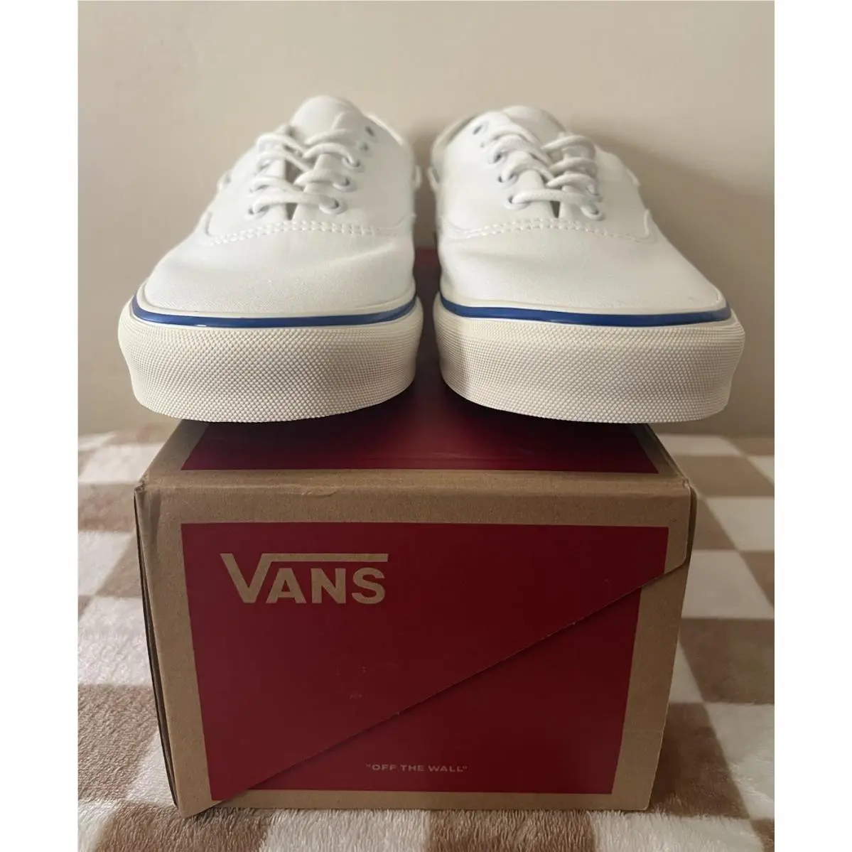 Vans shoes - VANS Authentic - Authentic - VN000Z91E68 - White/Marshmallow/Blue 7