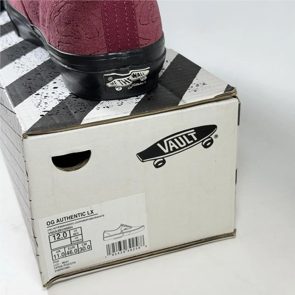 Vans shoes - VANS Authentic LX - Authentic - VN0A4BV99RH - Red 1