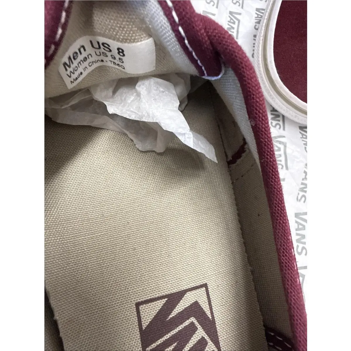 Vans shoes - VANS Authentic - Authentic - VN0A4BV99RH - Maroon 3