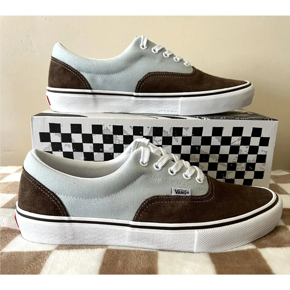 Vans Skate Era Popcush Sneakers VN000ECRCL1 Brown/blue Men’s Size 11