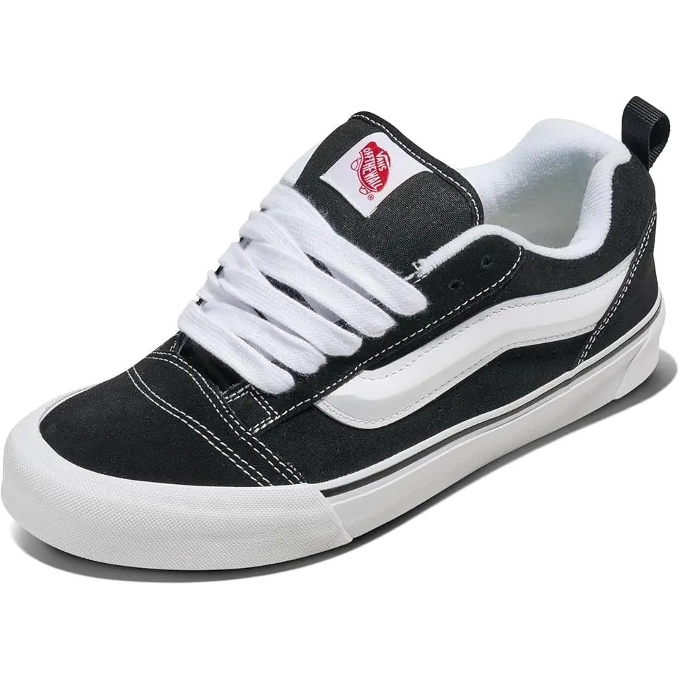 Vans Knu Skool Black True White Retro Puffy Skate Sneakers M 3.5 / W5 - Black / True White