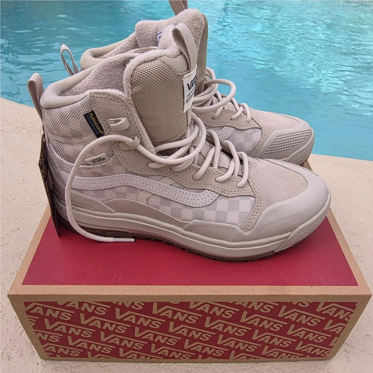 Vans Men`s 8/Women`s 9.5 Ultrarange Exo-hi Mte 2 Boots Birch/checkerboard