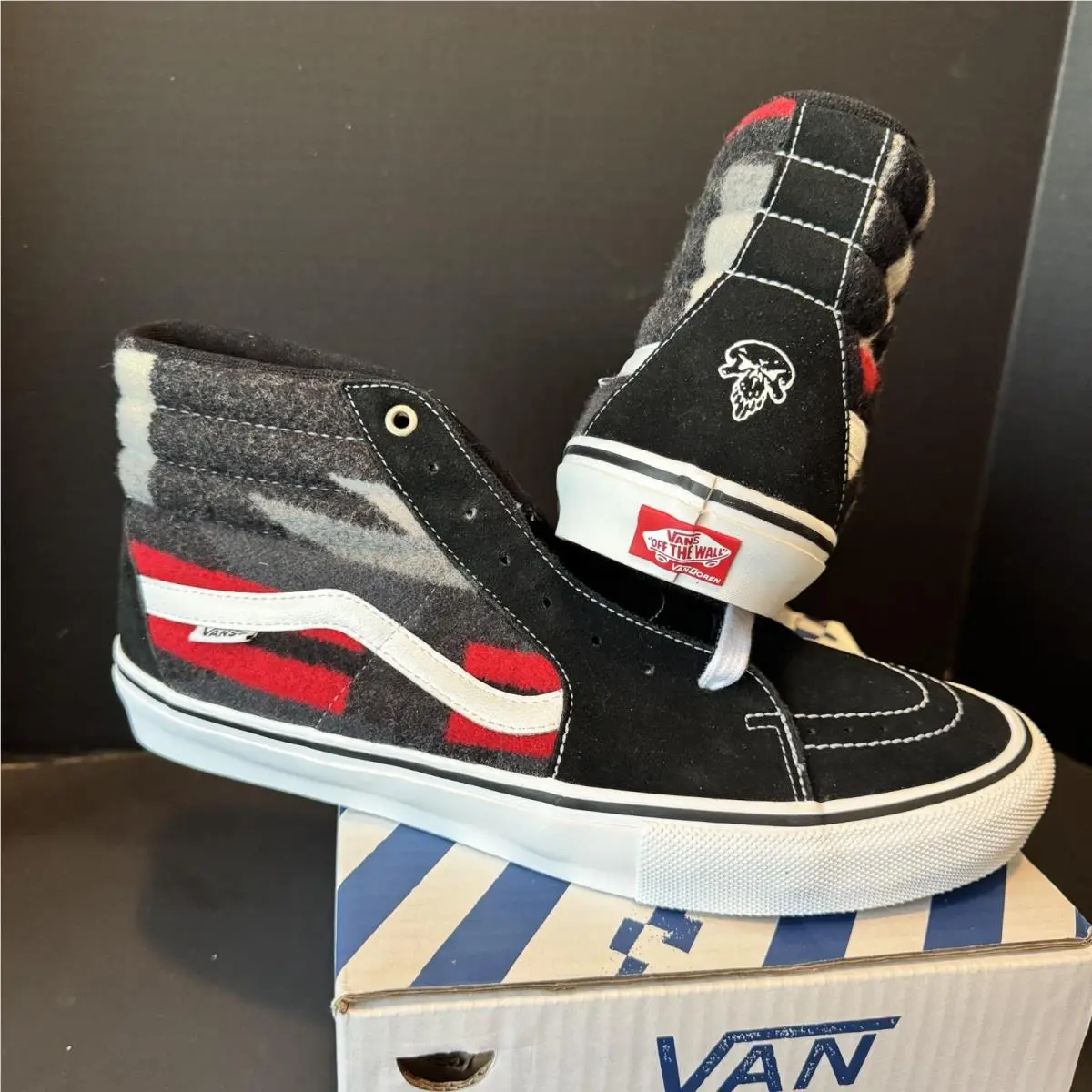 Bill Danforth Vans SK8-Hi Pendleton Shoes Size 13 Rare