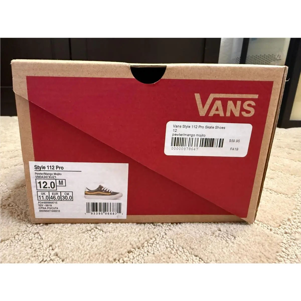 Vans shoes - VANS Style 112 - Style - Pewter/Mango 1