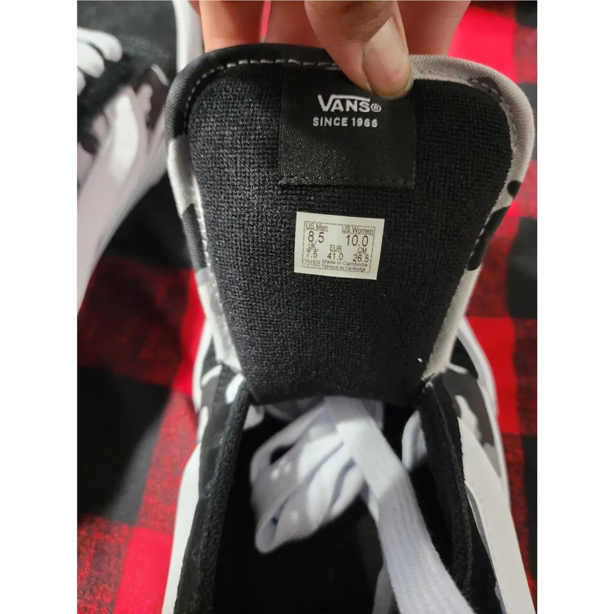 Vans shoes - VANS Knu Skool - Knu Skool - White Black 6