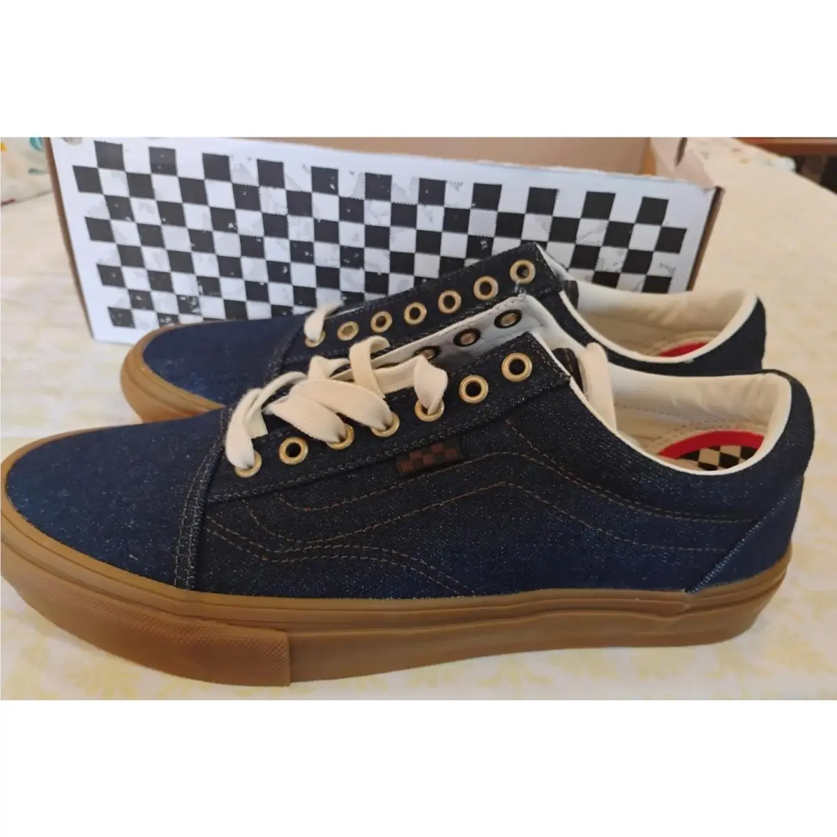 Vans Skate Old School Blue Denim VN000EDNBJB Men`s Size 10