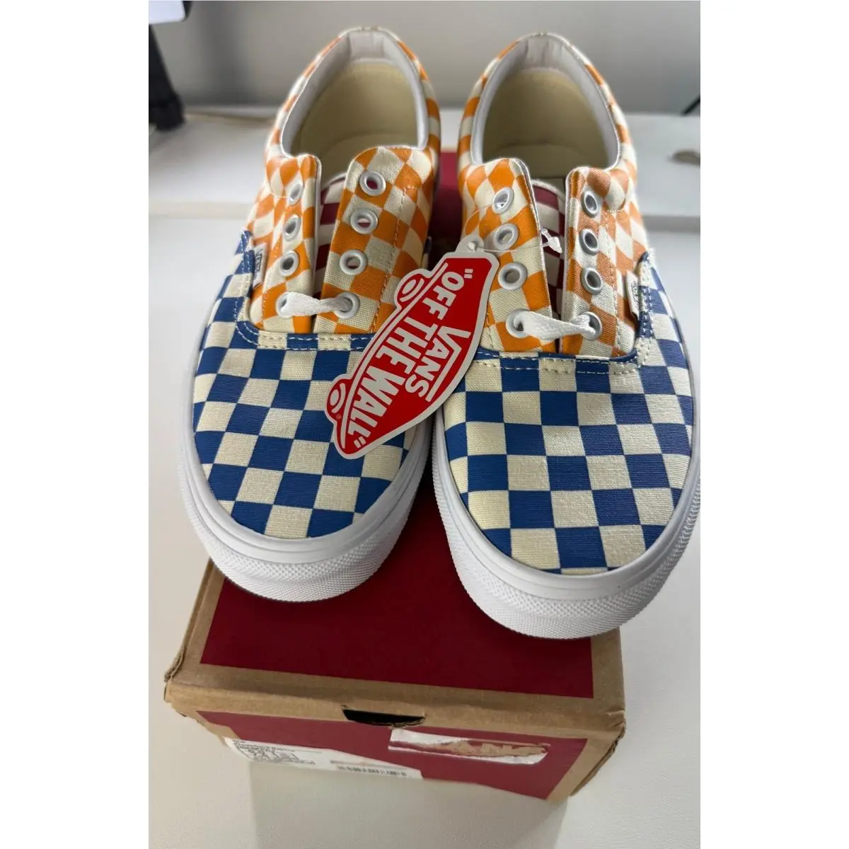Vans Era Checkerboard Multicolor True Canvas Sneakers Womens 7.5 Mens 6