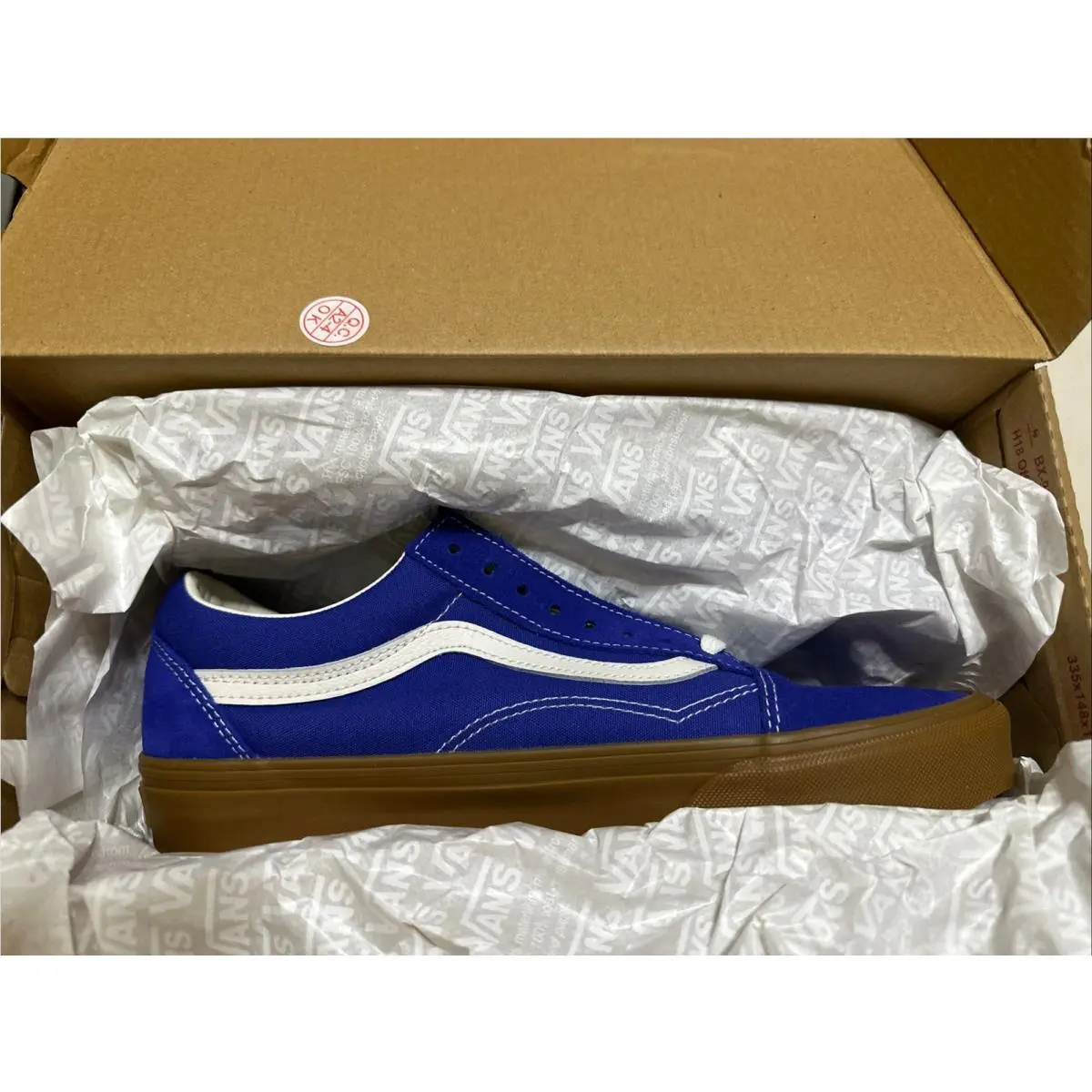 Vans Old Skool Gum Sole Royal Cobalt Men’s 9.5 Ladies Size 11