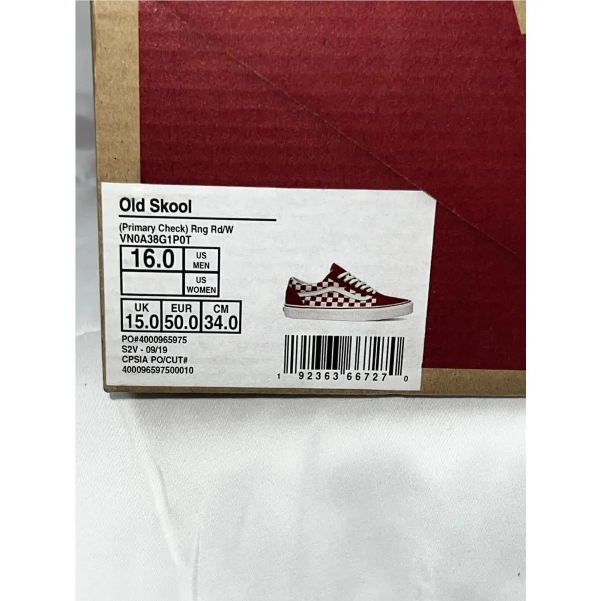 Vans shoes - VANS Old Skool - Old Skool - VNOA38G1POT - Red 1