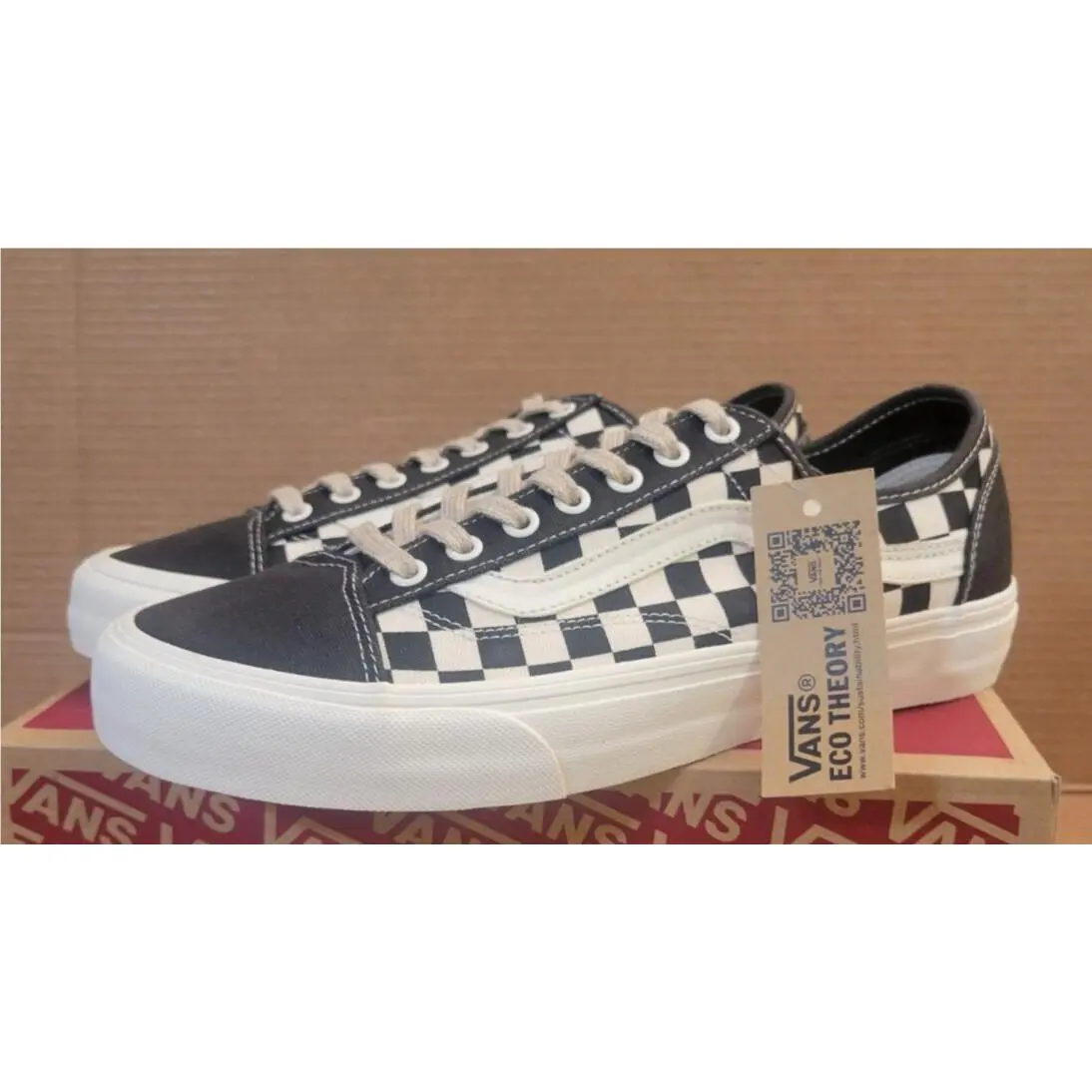 Vans Style 36 Decon SF Eco Theory Size: 8 Checkerboard/marshmallow