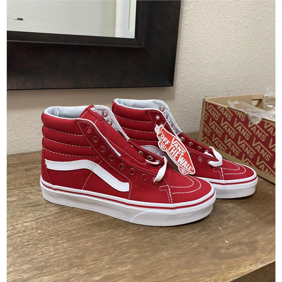 Vans Sk8 Hi Formula One Mens Size 4.5 / Women’s 6 Red / White VN000TS9GYK