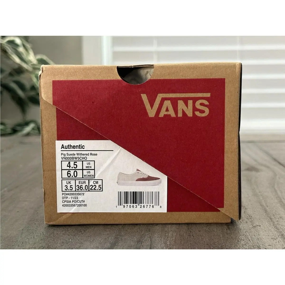 Vans shoes - VANS Authentic - Authentic - VN000BW5CHO - Withered Rose (UPC: 197063267768) 13