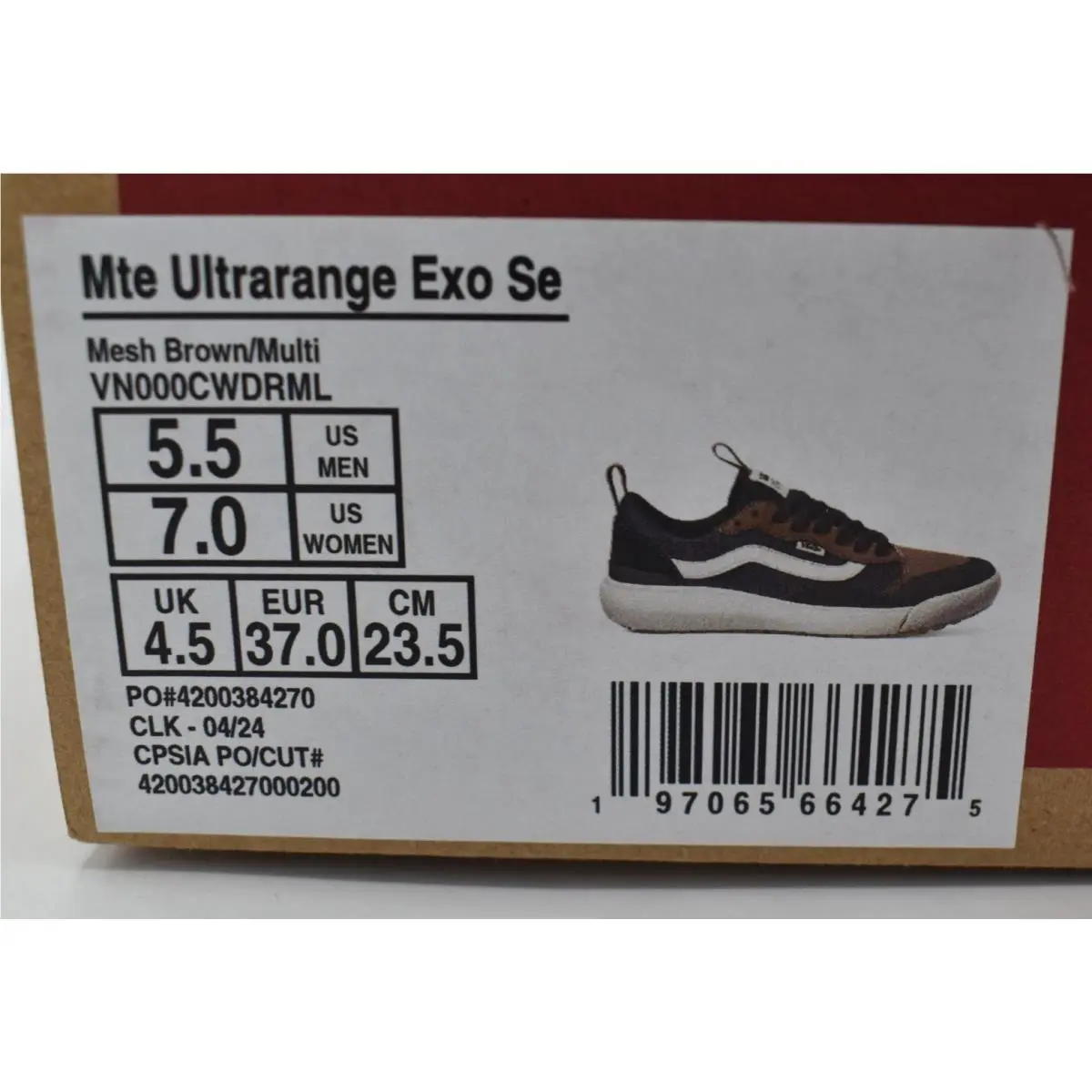 Vans shoes - VANS UltraRange - UltraRange - Brown (UPC: 197065664275) 9