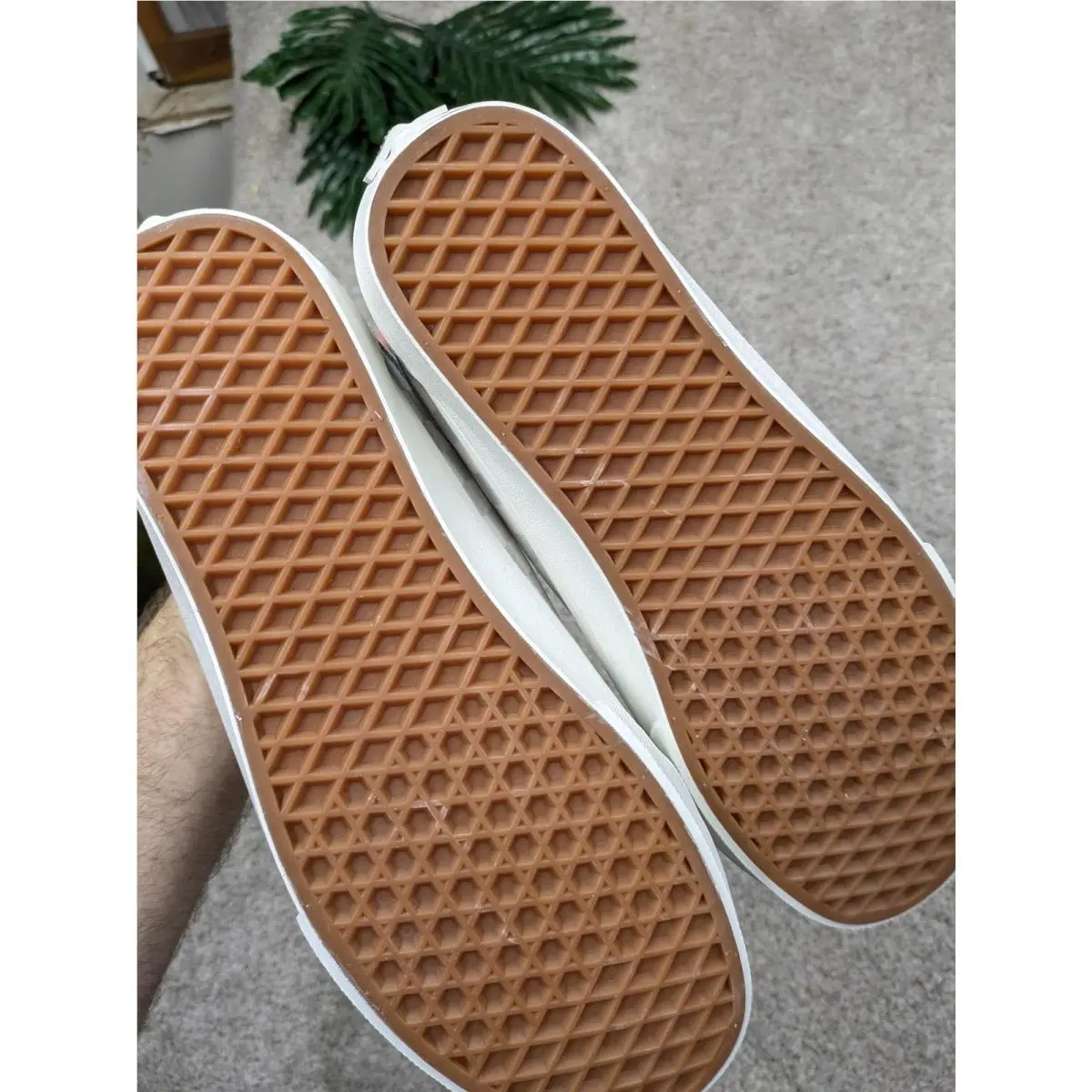 Vans shoes - Vans Old Skool Checkerboard Gray Marshmallow - White 4