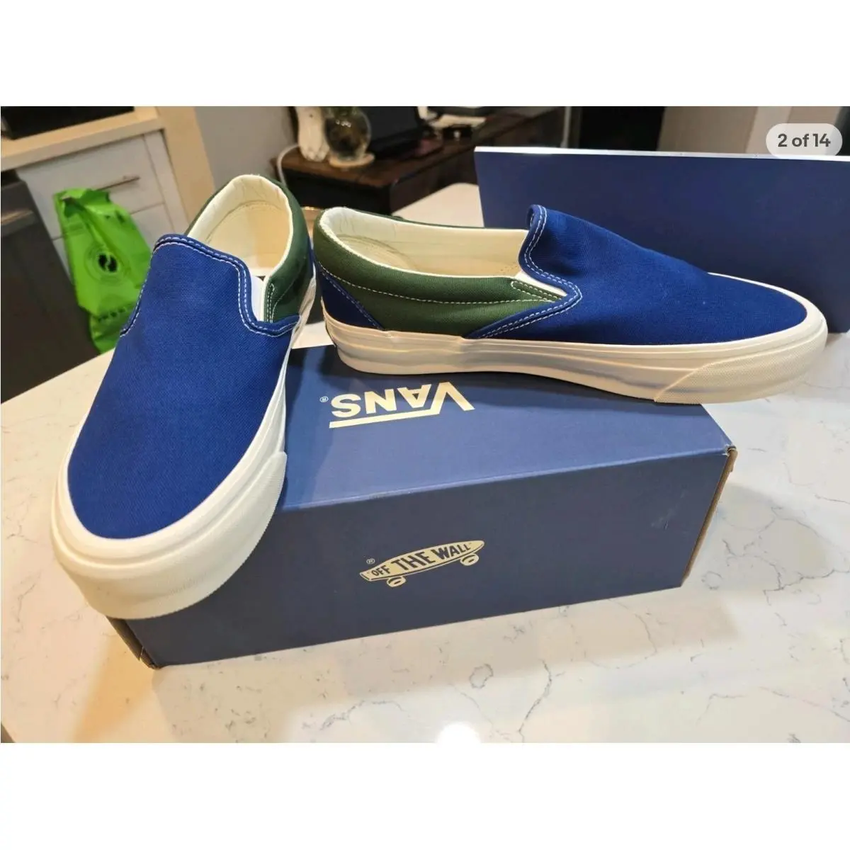 Vans shoes - VANS Slip-On - VN000CSEY7G - Lx BMX / Blue / Green 0