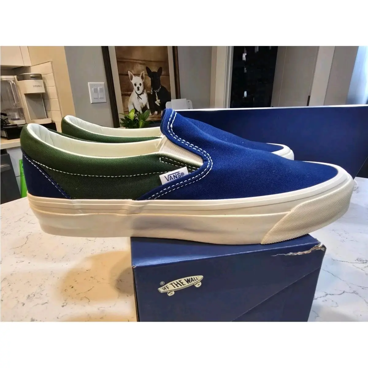 Vans shoes - VANS Slip-On - VN000CSEY7G - Lx BMX / Blue / Green 2