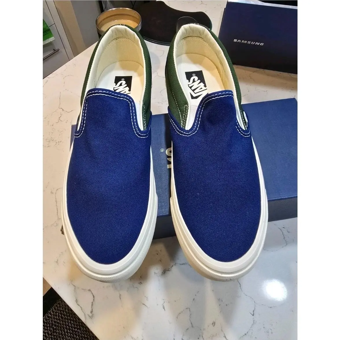 Vans shoes - VANS Slip-On - VN000CSEY7G - Lx BMX / Blue / Green 1