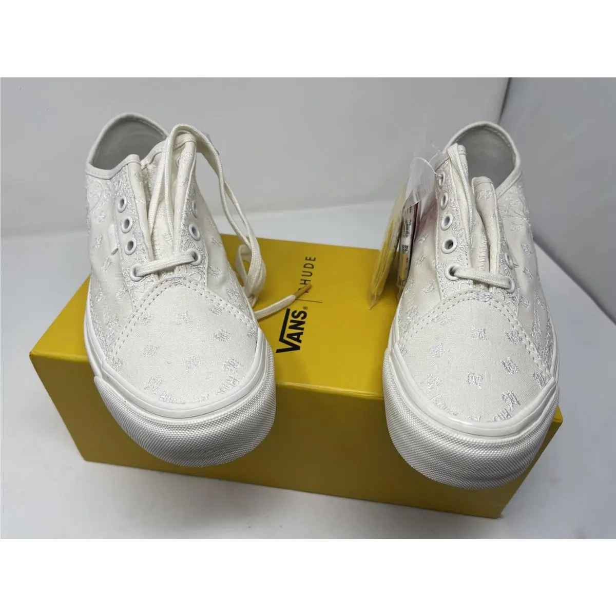 Vans Size 7.5 Rhude Diamo Ni Bandana Marshmallow White Women’s