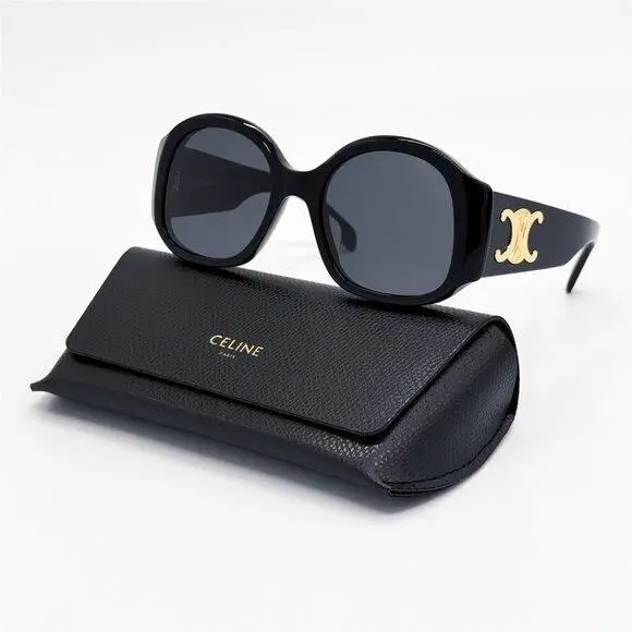 CL40305U 01A Oversized Black Women Sunglasses Celine CL40305U