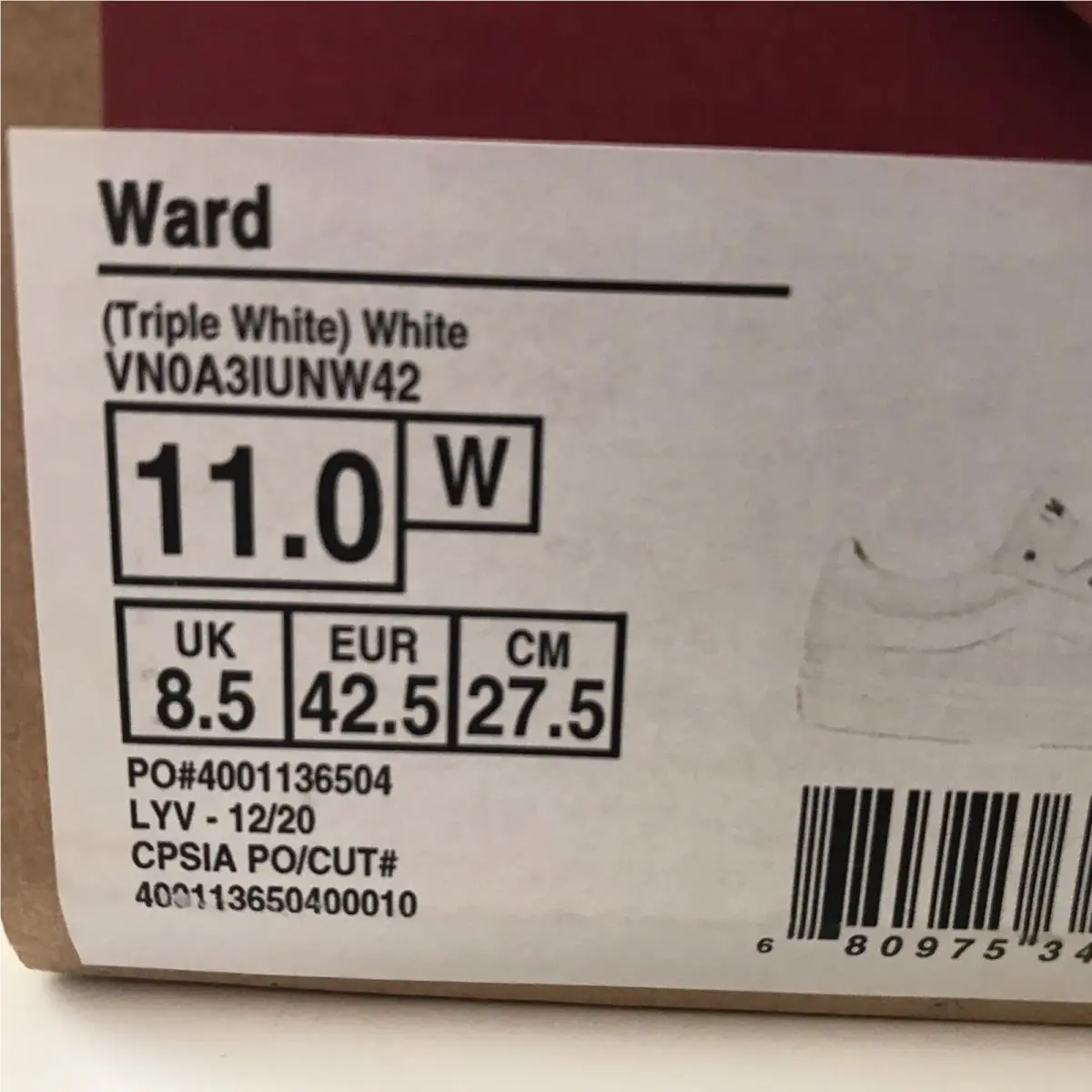 Vans shoes - VANS Ward - Ward - White 8
