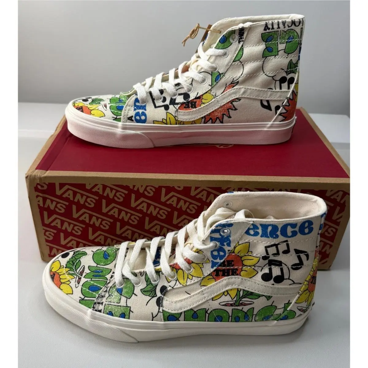 Vans Sk8-Hi Tapered Eco Positivity Graphic Hemp Sneakers Mens 10