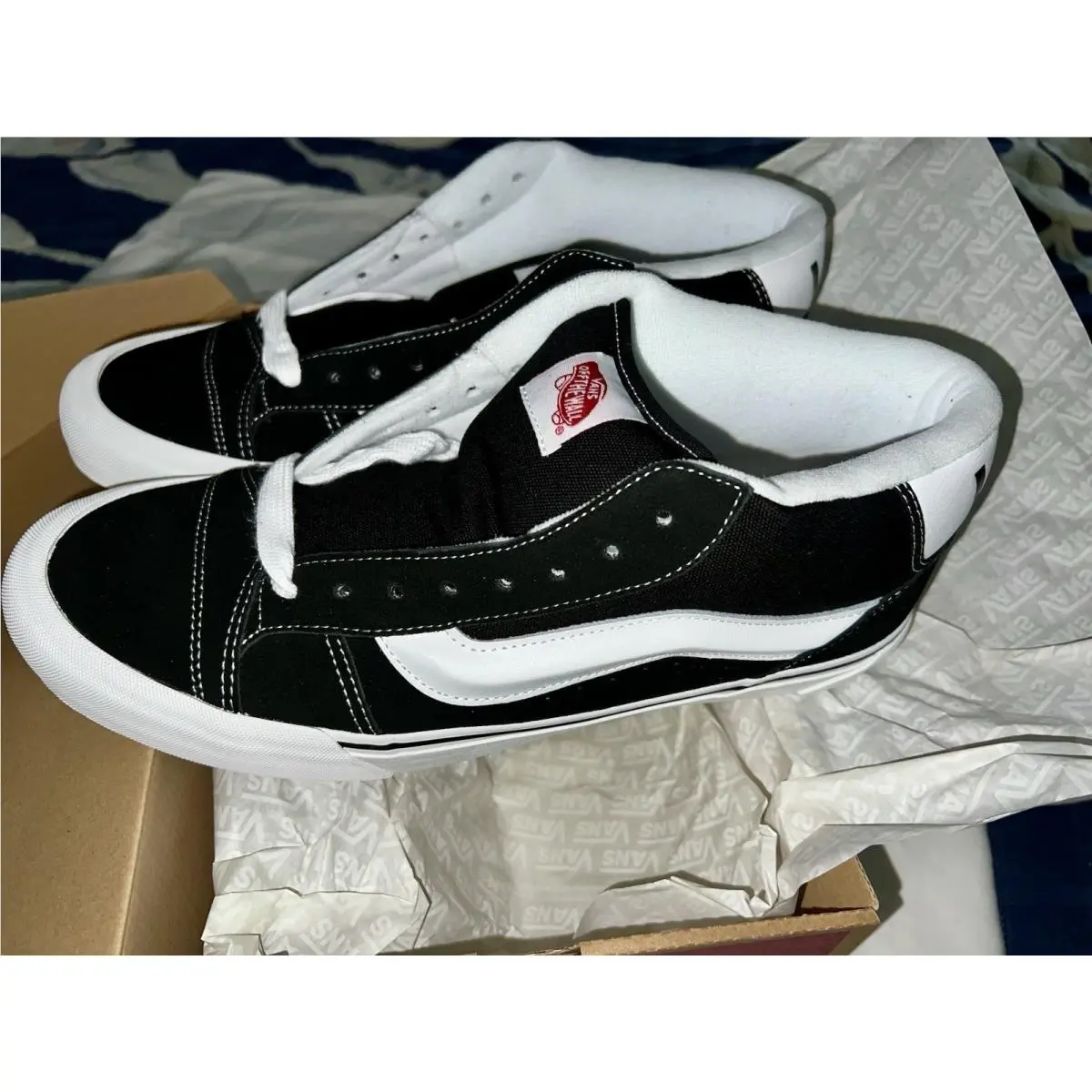 Vans Off The Wall Mens Shoes 13 Knu Mid Black White Hard to Find
