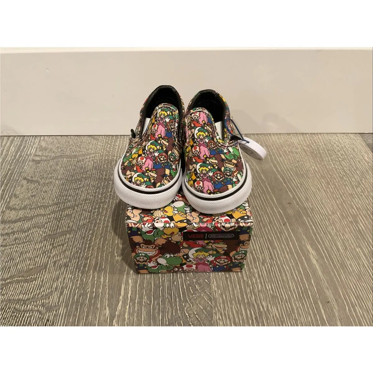 Vans Nintendo Super Mario Classic Slip On Toddler Size 4.5 Certified