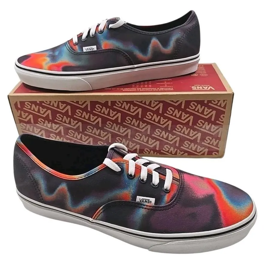Vans Authentic Men`s 13 Dark Aura Multi/tr Wht Sneakers Shoes New - Multicolor