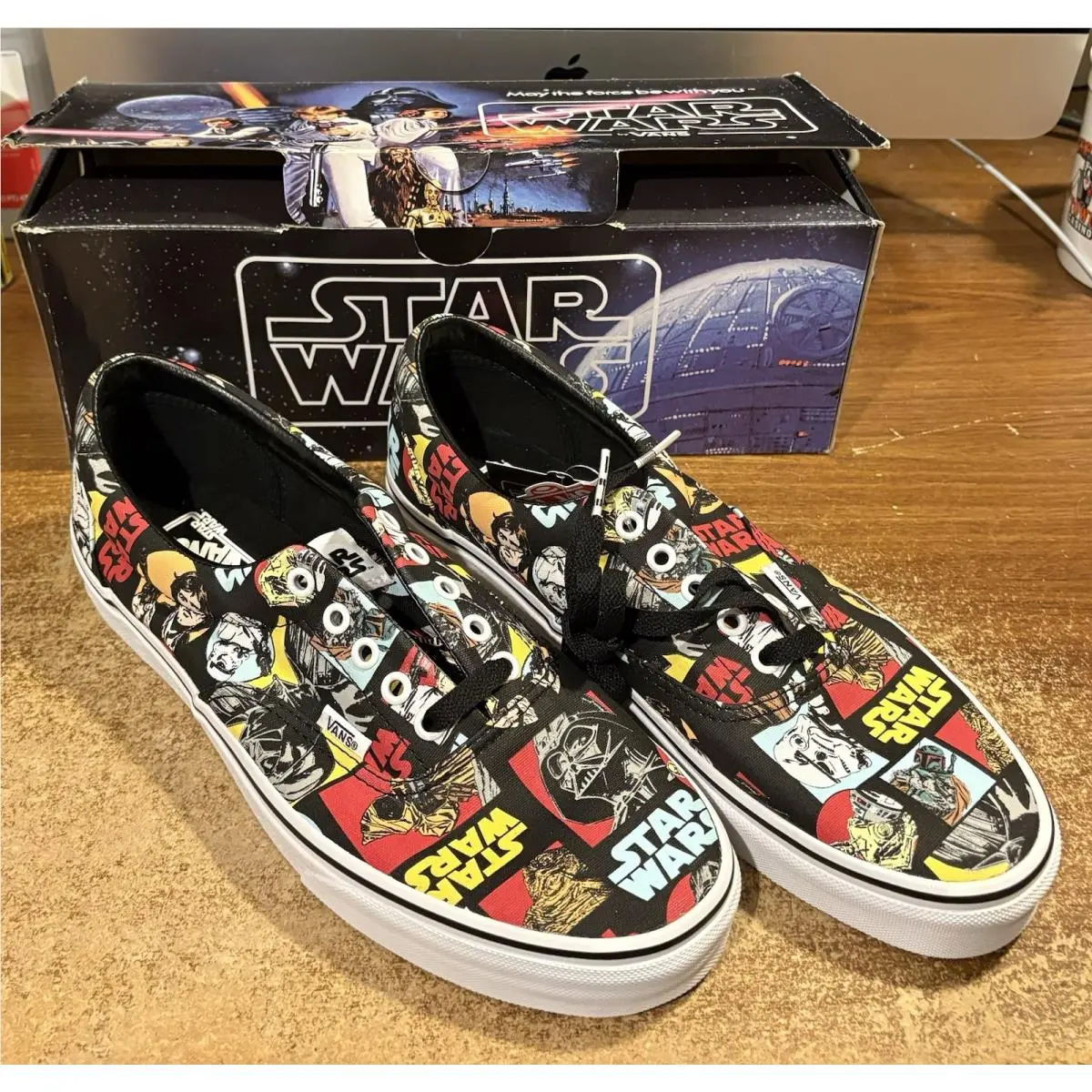 Vans Star Wars Repeat Shoes “may The Force Be with You” Mens Size 11 W/box