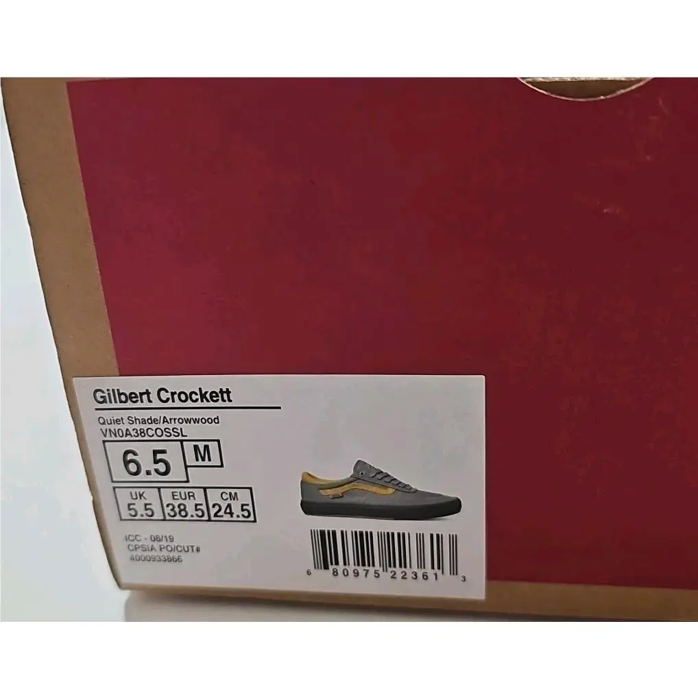 Vans shoes - Gilbert Crockett - Gilbert Crockett - Gray/Yellow, Manufacturer: Tactical Beech / Black 15